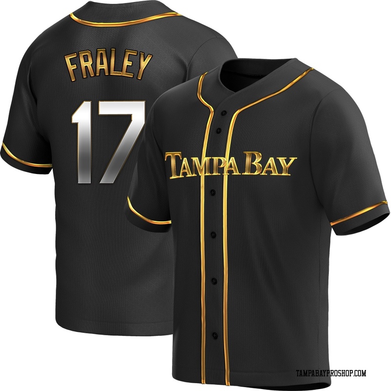 Jake Fraley Men's Tampa Bay Rays Alternate Jersey - Black Golden Replica