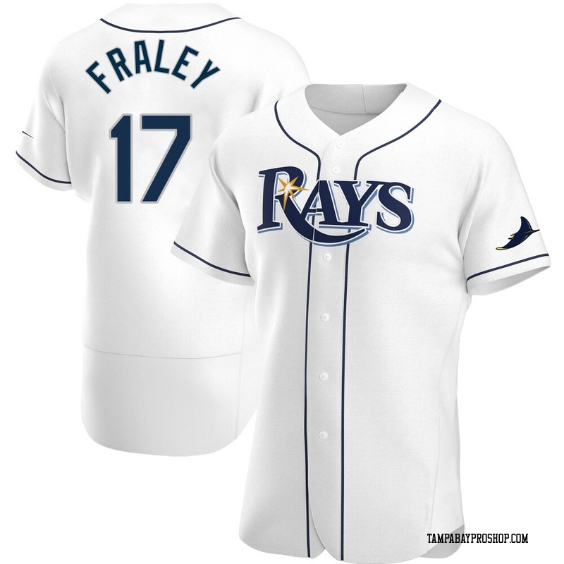 Jake Fraley Men's Tampa Bay Rays Home Jersey - White Authentic
