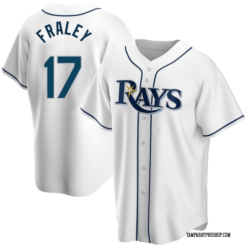 Jake Fraley Men's Tampa Bay Rays Home Jersey - White Replica