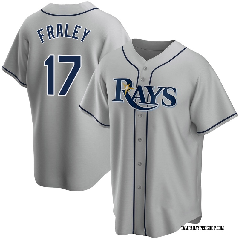 Jake Fraley Men's Tampa Bay Rays Road Jersey - Gray Replica