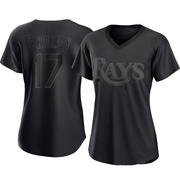 Jake Fraley Women's Tampa Bay Rays Pitch Fashion Jersey - Black Replica
