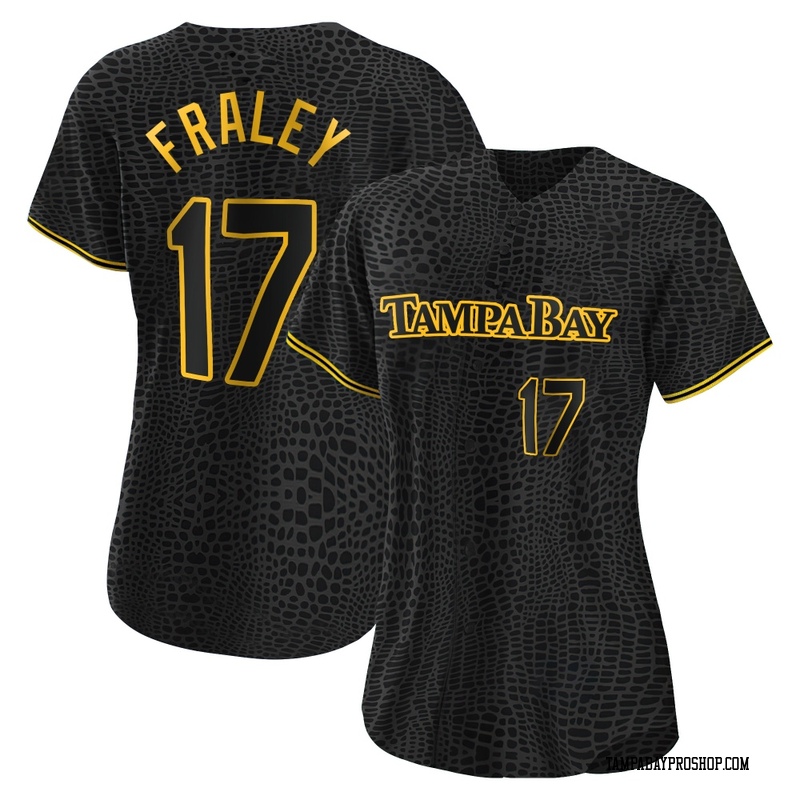 Jake Fraley Women's Tampa Bay Rays Snake Skin City Jersey - Black Authentic