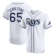 Jesse Scholtens Men's Tampa Bay Rays Home Jersey - White Elite