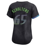 Jesse Scholtens Women's Tampa Bay Rays 2024 City Connect Jersey - Charcoal Limited