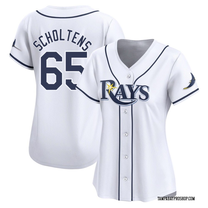 Jesse Scholtens Women's Tampa Bay Rays Home Jersey - White Limited