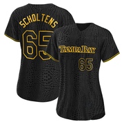 Jesse Scholtens Women's Tampa Bay Rays Snake Skin City Jersey - Black Authentic