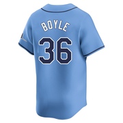 Joe Boyle Men's Tampa Bay Rays Alternate Jersey - Light Blue Limited
