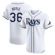 Joe Boyle Men's Tampa Bay Rays Home Jersey - White Elite