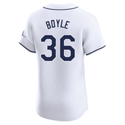 Joe Boyle Men's Tampa Bay Rays Home Jersey - White Elite