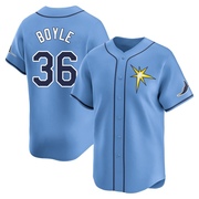 Joe Boyle Youth Tampa Bay Rays Alternate Jersey - Light Blue Limited