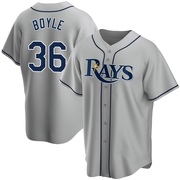 Joe Boyle Youth Tampa Bay Rays Road Jersey - Gray Replica