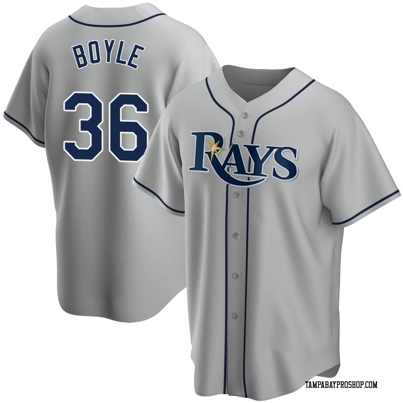 Joe Boyle Youth Tampa Bay Rays Road Jersey - Gray Replica