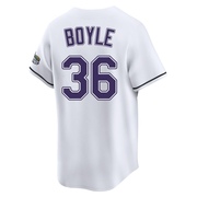 Joe Boyle Youth Tampa Bay Rays Throwback Cooperstown Jersey - White Limited