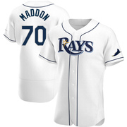 Joe Maddon Men's Tampa Bay Rays Home Jersey - White Authentic