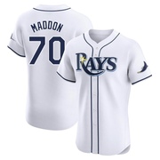 Joe Maddon Men's Tampa Bay Rays Home Jersey - White Elite