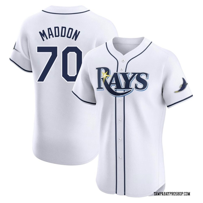 Joe Maddon Men's Tampa Bay Rays Home Jersey - White Elite