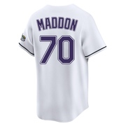Joe Maddon Men's Tampa Bay Rays Throwback Cooperstown Jersey - White Limited