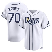 Joe Maddon Youth Tampa Bay Rays Home Jersey - White Limited