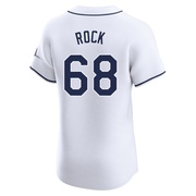Joe Rock Men's Tampa Bay Rays Home Jersey - White Elite