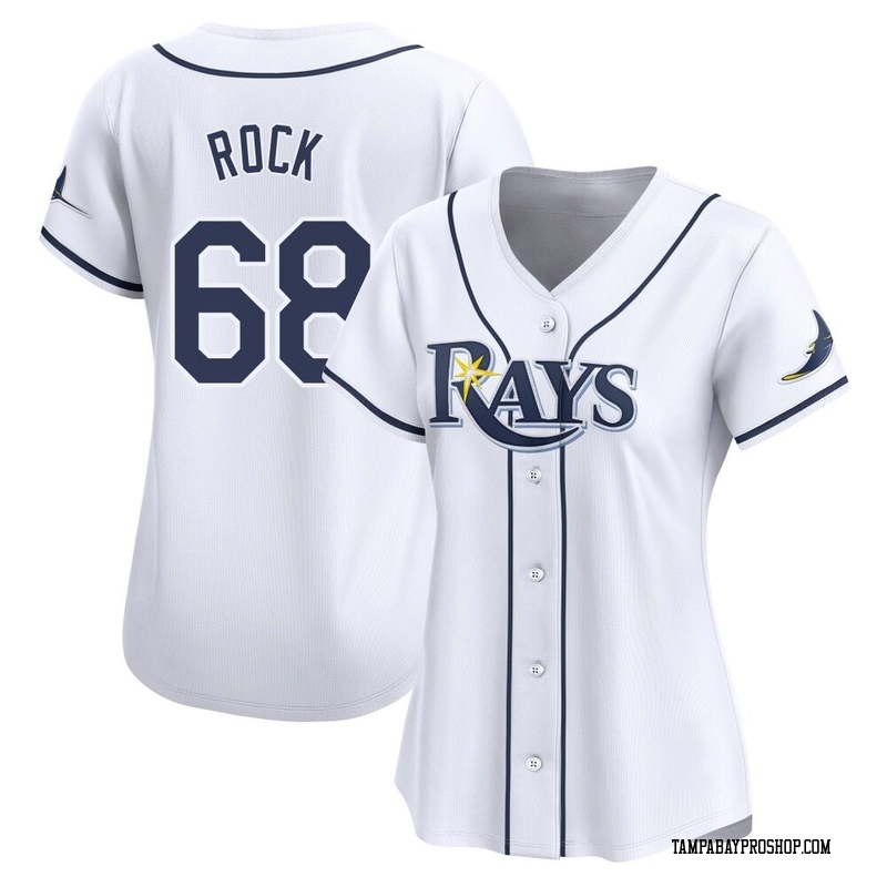 Joe Rock Women's Tampa Bay Rays Home Jersey - White Limited