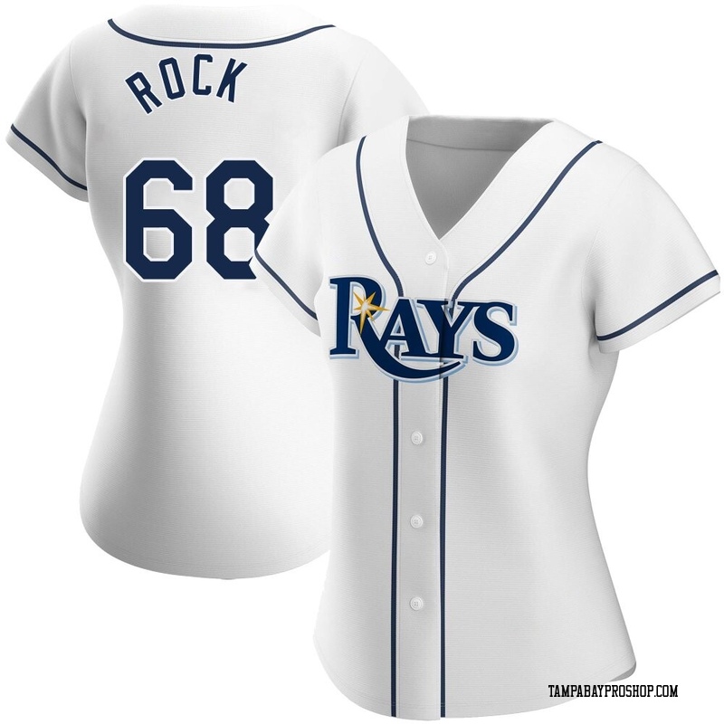 Joe Rock Women's Tampa Bay Rays Home Jersey - White Replica