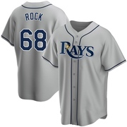 Joe Rock Youth Tampa Bay Rays Road Jersey - Gray Replica