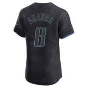 Jonathan Aranda Men's Tampa Bay Rays 2024 City Connect Jersey - Charcoal Elite