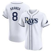Jonathan Aranda Men's Tampa Bay Rays Home Jersey - White Elite