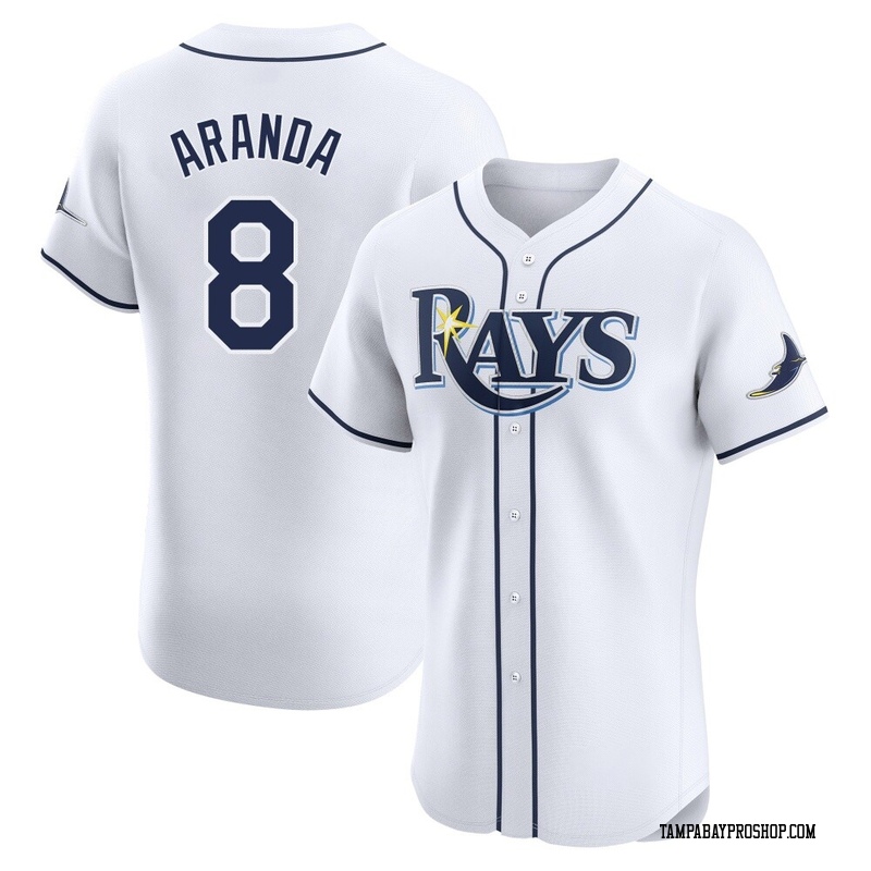 Jonathan Aranda Men's Tampa Bay Rays Home Jersey - White Elite