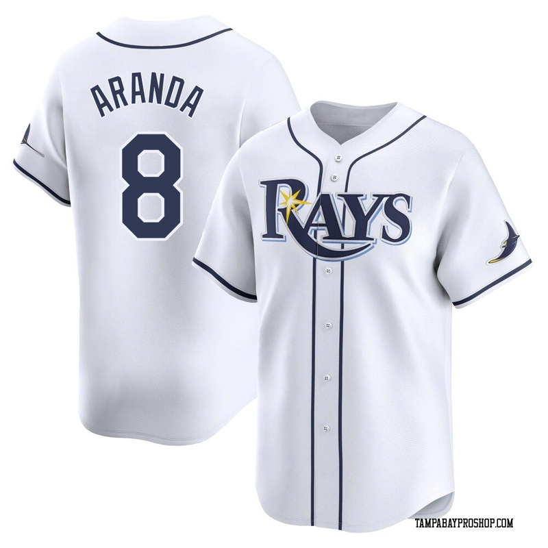 Jonathan Aranda Men's Tampa Bay Rays Home Jersey - White Limited