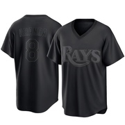 Jonathan Aranda Men's Tampa Bay Rays Pitch Fashion Jersey - Black Replica