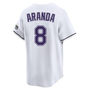 Jonathan Aranda Men's Tampa Bay Rays Throwback Cooperstown Jersey - White Limited