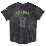 Jonathan Aranda Toddler Tampa Bay Rays 2024 City Connect Jersey - Charcoal Limited