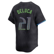 Jonny DeLuca Men's Tampa Bay Rays 2024 City Connect Jersey - Charcoal Limited