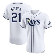 Jonny DeLuca Men's Tampa Bay Rays Home Jersey - White Elite