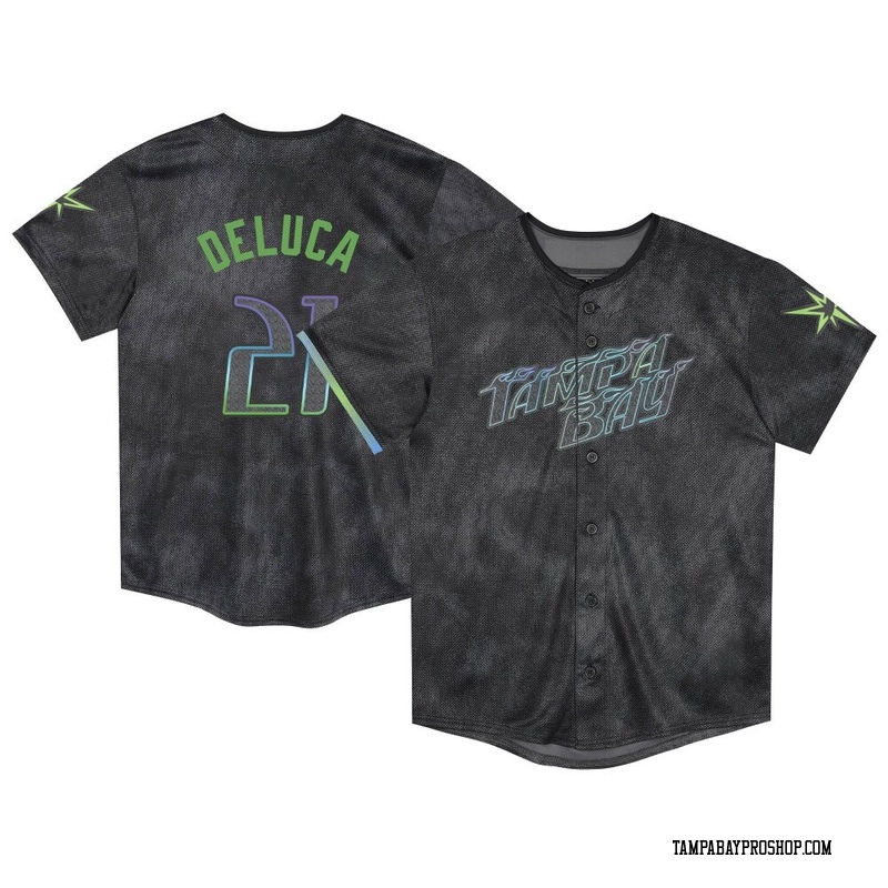 Jonny DeLuca Toddler Tampa Bay Rays 2024 City Connect Jersey - Charcoal Limited