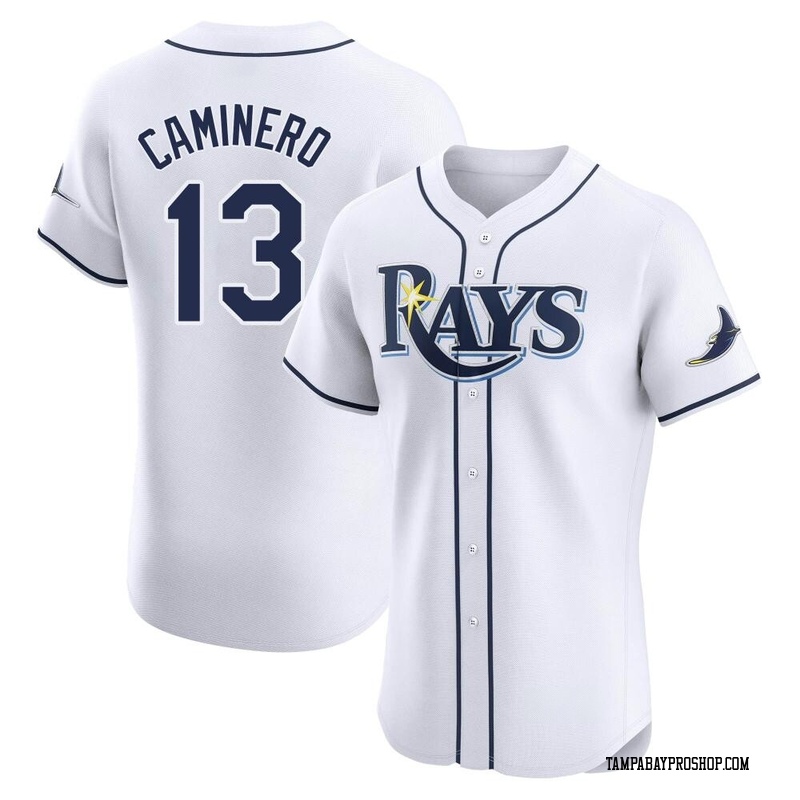 Junior Caminero Men's Tampa Bay Rays Home Jersey - White Elite