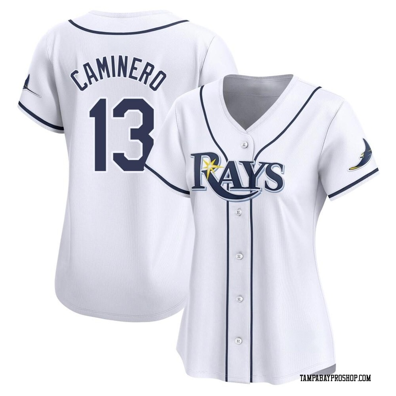 Junior Caminero Women's Tampa Bay Rays Home Jersey - White Limited