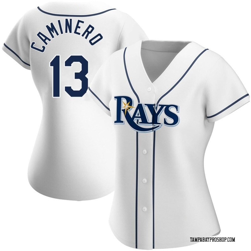 Junior Caminero Women's Tampa Bay Rays Home Jersey - White Replica