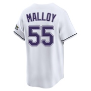 Justyn-Henry Malloy Men's Tampa Bay Rays Throwback Cooperstown Jersey - White Limited