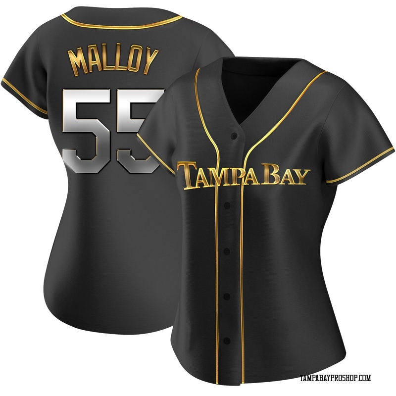 Justyn-Henry Malloy Women's Tampa Bay Rays Alternate Jersey - Black Golden Replica