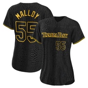 Justyn-Henry Malloy Women's Tampa Bay Rays Snake Skin City Jersey - Black Replica