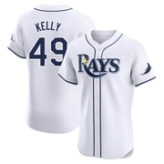 Kevin Kelly Men's Tampa Bay Rays Home Jersey - White Elite