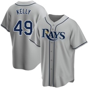 Kevin Kelly Men's Tampa Bay Rays Road Jersey - Gray Replica