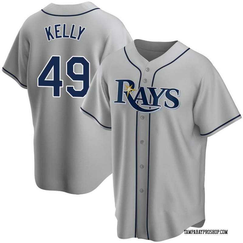 Kevin Kelly Men's Tampa Bay Rays Road Jersey - Gray Replica