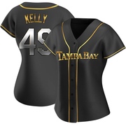 Kevin Kelly Women's Tampa Bay Rays Alternate Jersey - Black Golden Replica
