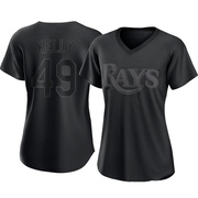 Kevin Kelly Women's Tampa Bay Rays Pitch Fashion Jersey - Black Replica