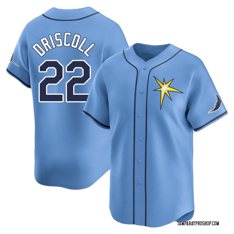 Logan Driscoll Men's Tampa Bay Rays Alternate Jersey - Light Blue Limited
