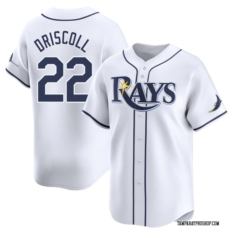 Logan Driscoll Men's Tampa Bay Rays Home Jersey - White Limited