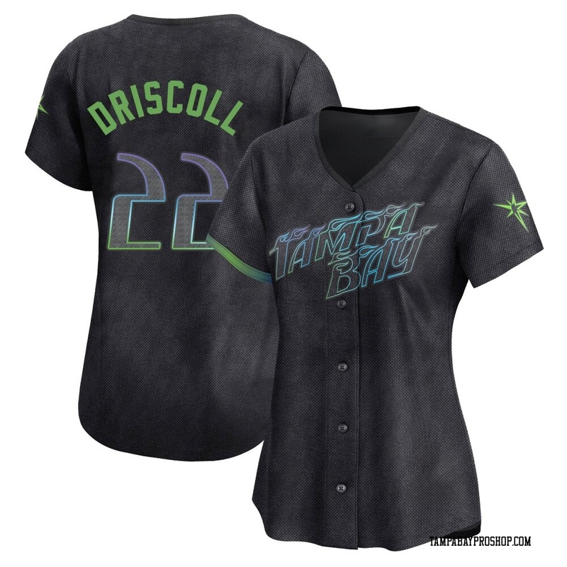 Logan Driscoll Women's Tampa Bay Rays 2024 City Connect Jersey - Charcoal Limited